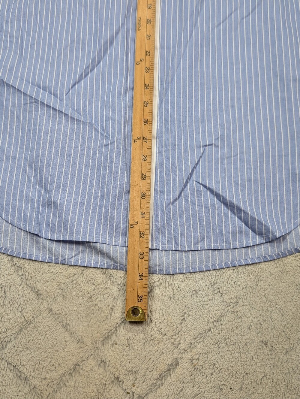Allsaints Dress Womens 2 Blue Stripe Alber Long Sleeve Shirtdress Relaxed - Picture 6 of 9